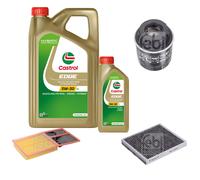 Febi Controllo Set 6L castrol edge Titanio FST 5W-30 Ll per VW Sistema Polo 6R_