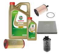 FEBI Controllo Set 6L Castrol EDGE Titanium FST 5W-30 LL Per Audi A2 8Z0 1.4