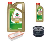FEBI Controllo Set 6L Castrol EDGE Titanium FST 5W-30 LL Per Dacia Logan II