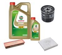 FEBI Controllo Set 6L Castrol EDGE Titanium FST 5W-30 LL Per Dacia Logan MCV