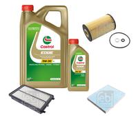 FEBI Controllo Set 6L Castrol EDGE Titanium FST 5W-30 LL Per KIA Sportage