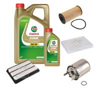FEBI Controllo Set 6L Castrol EDGE Titanium FST 5W-30 LL Per Nissan Qashqai