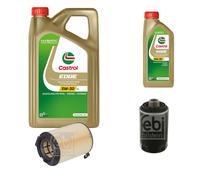 FEBI Controllo Set 6L Castrol EDGE Titanium FST 5W-30 LL Per Seat Altea XL