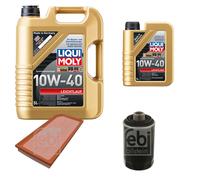 Febi Controllo Set 6L Liqui Moly 10W-40 Bassa Visciosità per VW Golf V 1K1