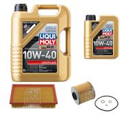 FEBI Controllo Set 6L LIQUI MOLY 10W-40 Leichtlauf Per BMW 3er Cabriolet E30