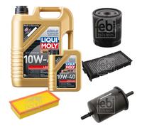 FEBI Controllo Set 6L LIQUI MOLY 10W-40 Leichtlauf Per Citroën C5 I DC 2.0