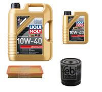 FEBI Controllo Set 6L LIQUI MOLY 10W-40 Leichtlauf Per Citroën C5 II Break