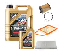 FEBI Controllo Set 6L LIQUI MOLY 10W-40 Leichtlauf Per Citroën Jumpy Kasten