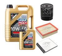 FEBI Controllo Set 6L LIQUI MOLY 10W-40 Leichtlauf Per Citroën Xsara Coupe