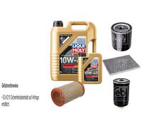 FEBI Controllo Set 6L LIQUI MOLY 10W-40 Leichtlauf Per Lancia Kappa 838A 2.4