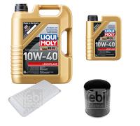 FEBI Controllo Set 6L LIQUI MOLY 10W-40 Leichtlauf Per Mazda MX-5 III NC 1.8