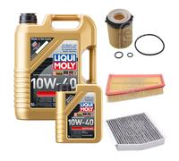 FEBI Controllo Set 6L LIQUI MOLY 10W-40 Leichtlauf Per Mercedes B-Klasse