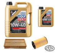 FEBI Controllo Set 6L LIQUI MOLY 10W-40 Leichtlauf Per Mercedes E-Klasse