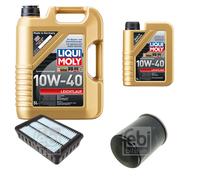 FEBI Controllo Set 6L LIQUI MOLY 10W-40 Leichtlauf Per Mitsubishi Outlander