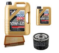 FEBI Controllo Set 6L LIQUI MOLY 10W-40 Leichtlauf Per Renault Megane II
