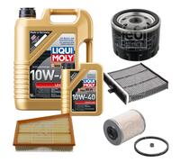 FEBI Controllo Set 6L LIQUI MOLY 10W-40 Leichtlauf Per Renault Scénic II
