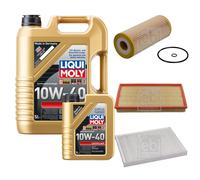 FEBI Controllo Set 6L LIQUI MOLY 10W-40 Leichtlauf Per Seat Toledo II 1M2