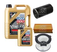 FEBI Controllo Set 6L LIQUI MOLY 10W-40 Leichtlauf Per VW Transporter IV Bus