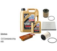 Febi Controllo Set 6L Liqui Moly 10W-40 Scorrevolezza per Fiat Idea 350
