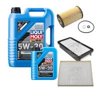 Febi Controllo Set 6L Liqui Moly 5W-30 da Molto Tempo Alto Tech per Kia Rio II (