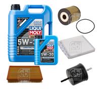 Febi Controllo Set 6L Liqui Moly 5W-30 da Molto Tempo Alto Tech per Volvo V70