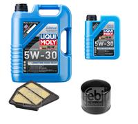 Febi Controllo Set 6L Liqui Moly 5W-30 da Molto Tempo High-Tech per Honda Cr IV