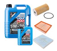 Febi Controllo Set 6L Liqui Moly 5W-30 da Molto Tempo High-Tech per Mozzo Nissan