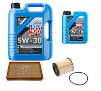 Febi Controllo Set 6L Liqui Moly 5W-30 da Molto Tempo High-Tech per Opel Corsa