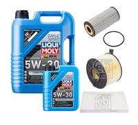 FEBI Controllo Set 6L LIQUI MOLY 5W-30 Longtime High Tech Per Audi A4 Avant