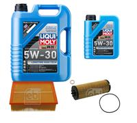 FEBI Controllo Set 6L LIQUI MOLY 5W-30 Longtime High Tech Per Audi A4 Avant