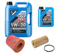 FEBI Controllo Set 6L LIQUI MOLY 5W-30 Longtime High Tech Per Audi A6 4F2