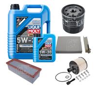 FEBI Controllo Set 6L LIQUI MOLY 5W-30 Longtime High Tech Per Dacia Duster