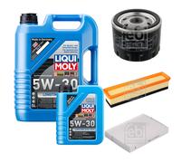 FEBI Controllo Set 6L LIQUI MOLY 5W-30 Longtime High Tech Per Dacia Logan