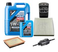 FEBI Controllo Set 6L LIQUI MOLY 5W-30 Longtime High Tech Per Mazda 2 DY 1.6