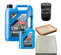FEBI Controllo Set 6L LIQUI MOLY 5W-30 Longtime High Tech Per Mazda 2 DY 1.6
