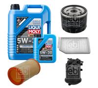 FEBI Controllo Set 6L LIQUI MOLY 5W-30 Longtime High Tech Per Renault Laguna