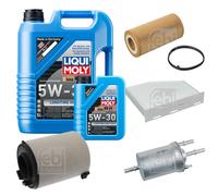 FEBI Controllo Set 6L LIQUI MOLY 5W-30 Longtime High Tech Per VW EOS 1F7