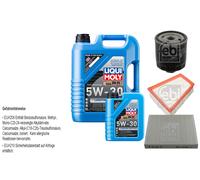 FEBI Controllo Set 6L LIQUI MOLY 5W-30 Longtime High Tech Per VW Fox 5Z1
