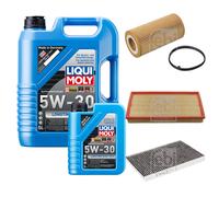 FEBI Controllo Set 6L LIQUI MOLY 5W-30 Longtime High Tech Per VW New Beetle