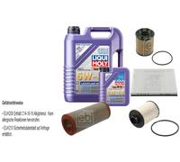 Febi Controllo Set 6L Liqui Moly 5W-40 Bassa Visciosità High-Tech per Fiat Idea