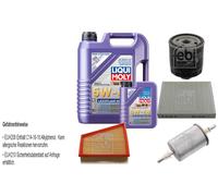 FEBI Controllo set 6L LIQUI MOLY 5W-40 Bassa visciosità High Tech per Seat Ibiza