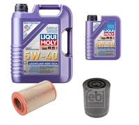 Febi Controllo Set 6L Liqui Moly 5W-40 Basso Attrito High-Tech per Peugeot Boxer