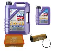 FEBI Controllo Set 6L LIQUI MOLY 5W-40 Leichtlauf High Tech Per Audi A4