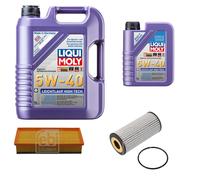 FEBI Controllo Set 6L LIQUI MOLY 5W-40 Leichtlauf High Tech Per Audi A4