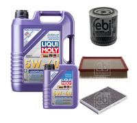 FEBI Controllo Set 6L LIQUI MOLY 5W-40 Leichtlauf High Tech Per Audi A6 4B