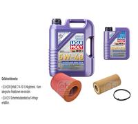 FEBI Controllo Set 6L LIQUI MOLY 5W-40 Leichtlauf High Tech Per Audi A6 4F2