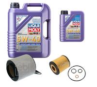 FEBI Controllo Set 6L LIQUI MOLY 5W-40 Leichtlauf High Tech Per BMW 1Er E81
