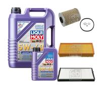 FEBI Controllo Set 6L LIQUI MOLY 5W-40 Leichtlauf High Tech Per BMW 5 Serie E34