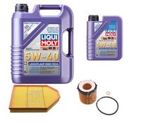 FEBI Controllo Set 6L LIQUI MOLY 5W-40 Leichtlauf High Tech Per BMW X3 F25