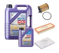 FEBI Controllo Set 6L LIQUI MOLY 5W-40 Leichtlauf High Tech Per Citroën C3